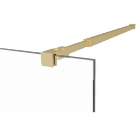vente-unique Duschwand Duschtür 140 x 200 cm Gold