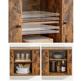 VASAGLE Sideboard, LSC014B01 braun 100,0 x 35,0 x 80,5 cm