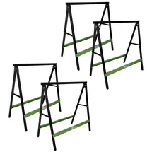 Trutzholm 4x Klappbock Sägebock klappbar 2er Set Traglast 200 kg/Paar Gerüs...