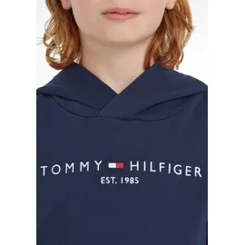 Tommy Hilfiger Kinder Unisex Hoodie Essential mit Kapuze, blau (Twilight Navy), 12 Jahre