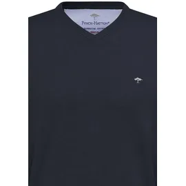 Fynch Hatton Fynch-Hatton Pullover blau unifarben, blau, NOS