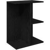 vidaXL Nachtschrank 2 Stk. 46,5 x 29 x 61 cm Schwarz