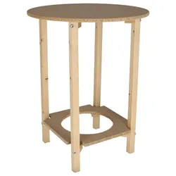 Wellhome - Gazte-Tisch ohne Finish 70x70x75 cm