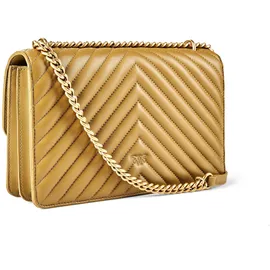 PINKO Love One Umhängetasche Leder Green