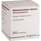 Abanta Pharma GmbH Calciumcarbonat Abanta 500 mg Kautabletten