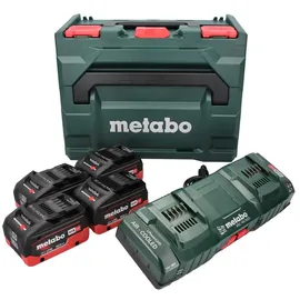 Metabo Basis-Set LiHD 18 V 4 x 10,0 Ah + Schnellladegerät + metaBox 685143000