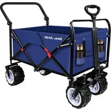 Famanu Strandwagen faltbar - 200 kg drehbarer Handwagen für Kinder und Picknick