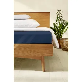 KAEPPEL Spannbettlaken Jersey-Elasthan 140-160 x 200-220 cm blau