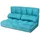 Costway Schlafcouch 2-Sitzer Blau