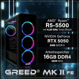 Greed MK2 FE AMD Ryzen 5 5500 Nvidia GeForce RTX 5050