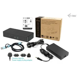 iTEC i-tec USB-C Pro Dock - Dual 4K Display Docking Station Generation 2 + Power Delivery 100W PD