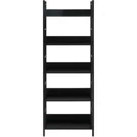 vidaXL Bücherregal 5 Regalböden 60 x 27,6 x 158,5 cm Schwarz