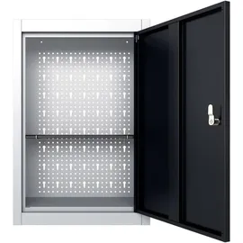 vidaXL Werkzeugschrank Metall 19x60x40 cm Grau/Schwarz