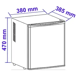 Sirge Kühlschrank 25 Liter Schwarz Leise Ohne Kompressor Mini Kühlschrank Thermoelektronischer Mini Kühlschrank