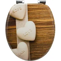 Sanfino WC Sitz Flip Flop Toilettendeckel mit Absenkautomatik aus