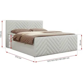 MKS Meble Paris Duo 200 x 200 cm H4 Weiß