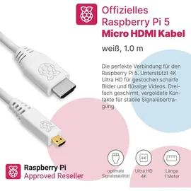 BerryBase Raspberry Pi 5 Starterkit, 64GB microSDHC inkl. Pi OS, Gehäuse, Netzteil, HDMI-Kabel und Zubehör - RAM: 2GB - Farbe: weiß
