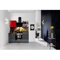 Express Küchen Küchenzeile »Jena«, vormontiert, mit Soft-Close-Funktion, Stellbreite 180 cm, rot