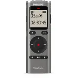 Philips DVT1170 Diktiergerät, metallisches Graphitgrau, mattes Schwarz, Silber