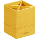 Rhodia Rhodiarama Stifteköcher aus Kunstleder, 8x8x11cm - Narzisse 318916C