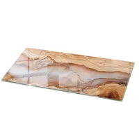 Tulup Tischplatte, Beige, Glas, 125x50x0.4 cm, Esszimmer, Tische, Esstische,