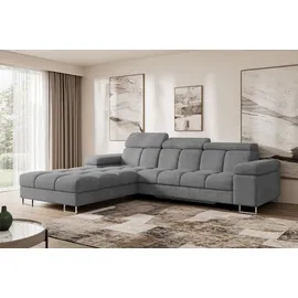 altdecor Ecksofa Cord mit Schlaffunktion 2-Sitzer Rosa