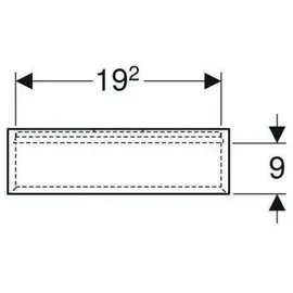 Geberit iCon Regal quadratisch, 45x46,7x13,2 cm, 502323, 502323JR1,