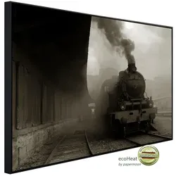 papermoon Infrarotheizung »EcoHeat - Alter Zug Grau«, Matt-Effekt - bunt