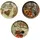 Mambocat Pizzateller Ø 31 cm grün/mehrfarbig 3er Set