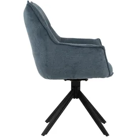 deVries Esszimmerstuhl Ginosa blau