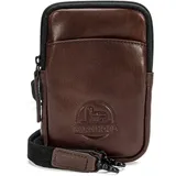 farmhood Memphis Umhängetasche Leder Dark Brown