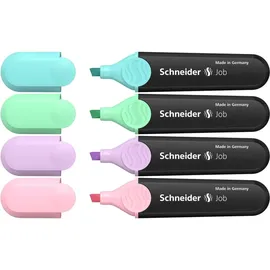 Schneider Job Pastell Textmarker 4 St. rosa/türkis/mint