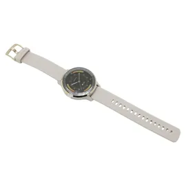 Garmin Venu 3S french gray/softgold mit Schnellwechsel-Leder-Armband + Schnellwechsel-Silikon-Armband french gray/softgold