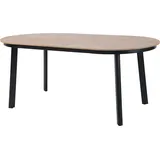 BEST Freizeitmöbel Polly Gartentisch 200 x 100 x 74 cm Schwarz