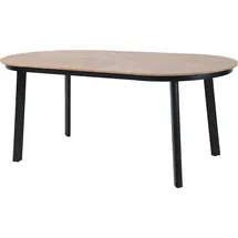 BEST Freizeitmöbel Polly Gartentisch 200 x 100 x 74 cm Schwarz