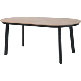 BEST Freizeitmöbel Polly Gartentisch 200 x 100 x 74 cm Schwarz