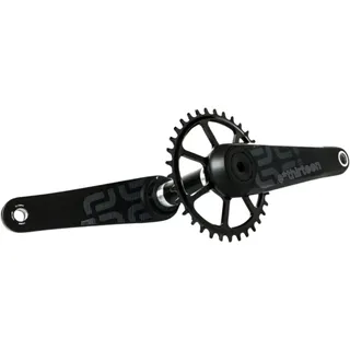 E-Thirteen XCX Race Carbon Kurbelgarnitur Mit Leistungsmesser - Black - 175 mm