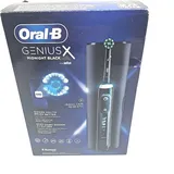 Oral B Oral-B Elektrische Zahnbürste, wiederaufladbar, Smart4 4500 CrossAction, Schwarz, 3 Bürsten-Modi, 2 Bürstenköpfe, Premium-Reiseetui + Zahnpasta Oral-B Sensitivität und Zahnfleisch ruhig klassisch