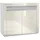 Vladon Valencia 108 x 92 x 40 cm Weiß matt/Creme Hochglanz/gelb