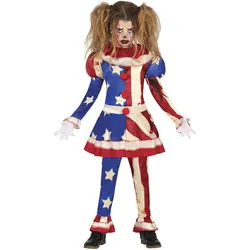 American Horror Clown Kostüm für Mädchen - Kinder-3-4-Jahre