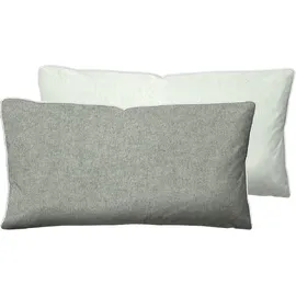 biberna Kissenbezug Hermal 40 x 60 cm Grau