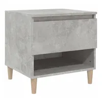 VidaXL Nachttisch Betongrau 50x46x50 cm Holzwerkstoff