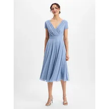 Vera Mont Cocktailkleid Glitzer-Look Blau 40