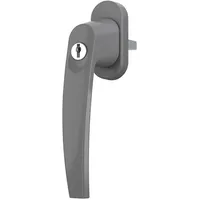 MS Beschläge Abschließbarer Fensterbeschlag Rasterolive Aluminium Fenstergriff Titan