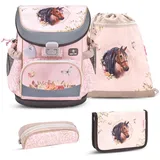 Belmil Mini-Fit Schulranzen-Set 4-tlg. - HORSE CHESTNUT