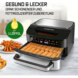 GOURMETmaxx AirGenius Heißluftfritteuse 7 L schwarz