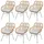 MCW Esszimmerstuhl MCW-P17 Stoff creme 6er Set