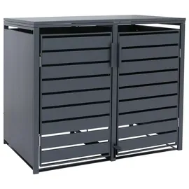 MCW Mülltonnenverkleidung MCW-Q75 116 x 132 x 89 cm anthrazit