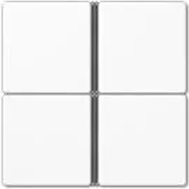 Jung Tastensatz 4-fach aws komplett A 404 TSA WW