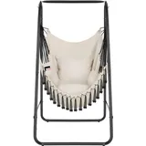 Tectake tectake® Hängesessel, Alison, Boho-Style, Belastbarkeit 160kg